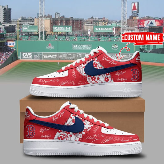 Limited Edition Red Sox AF1 New Shoes Custom Name 2025
