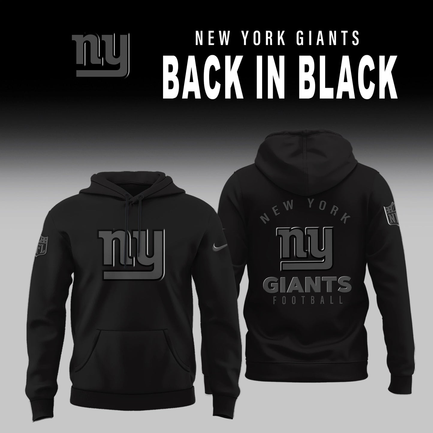New York Giants 2026 Back In Black Limited Edition Shirt