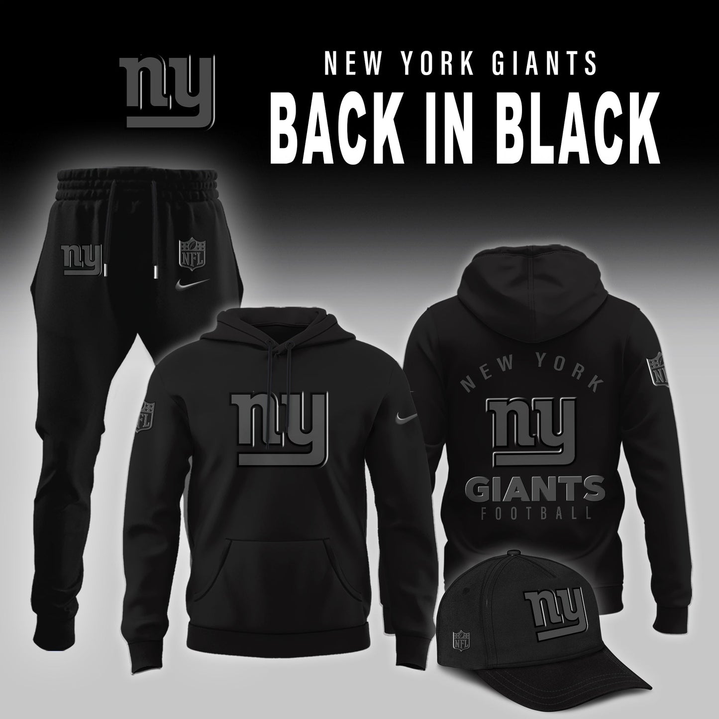 New York Giants 2026 Back In Black Limited Edition Shirt