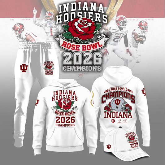 Indiana Hoosiers Rose Bowl Champions Combo Hoodie