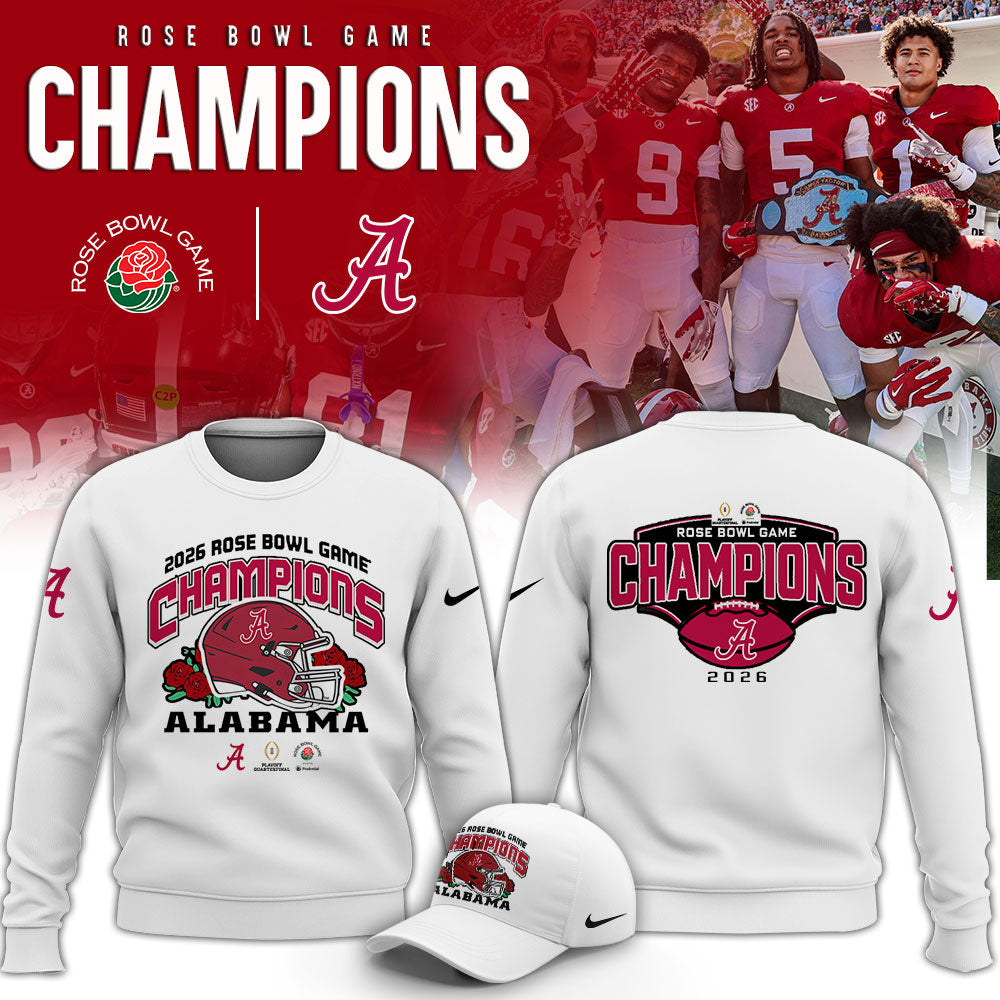 Alabama Crimson Tide 2026 Rose Bowl Champions Limited Sweatshirt v2
