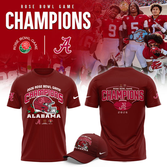 Alabama Crimson Tide 2026 Rose Bowl Champions Limited Shirt