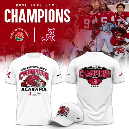 Alabama Crimson Tide 2026 Rose Bowl Champions Limited Shirt v2