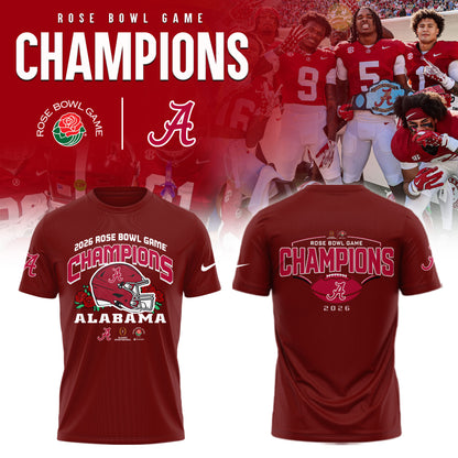 Alabama Crimson Tide 2026 Rose Bowl Champions Limited Shirt