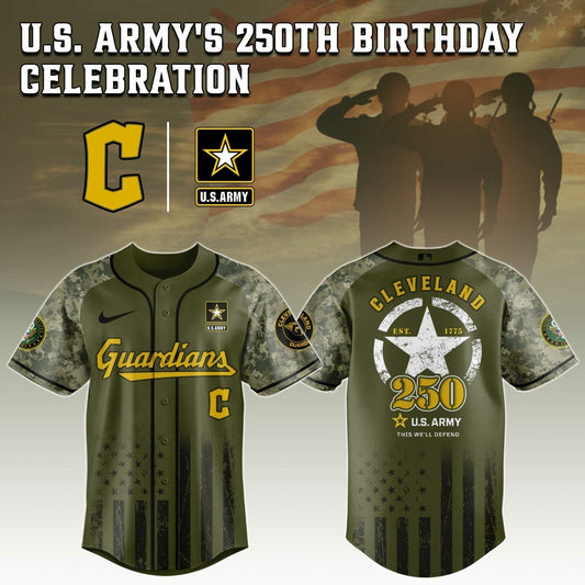 Cleveland Guardians x 250 U.S. ARMY Jersey
