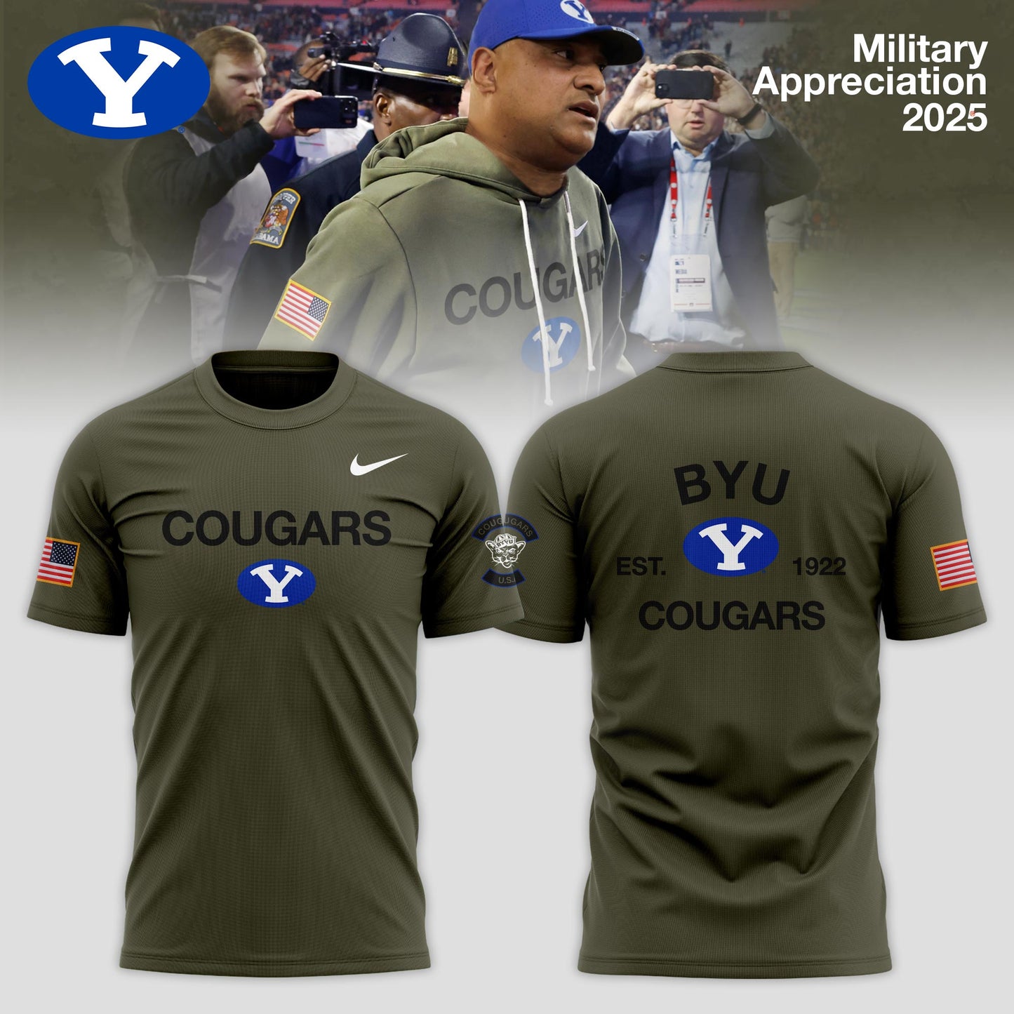 BYU Cougars 2025 Military Appreciation Limited Edition T-shirt
