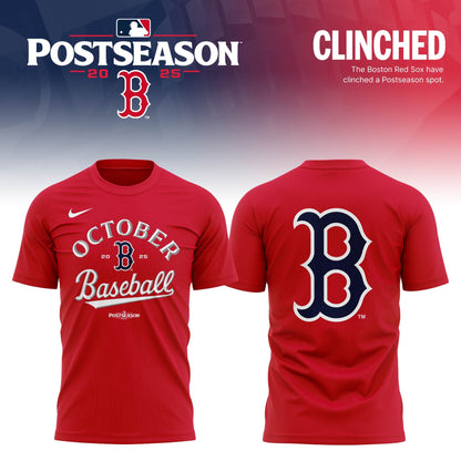 Special October Baseball Post Season 2025 Red Sox T-Shirt