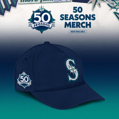 Seattle Mariners 50 Seasons Celebration Special Edition Jersey – White