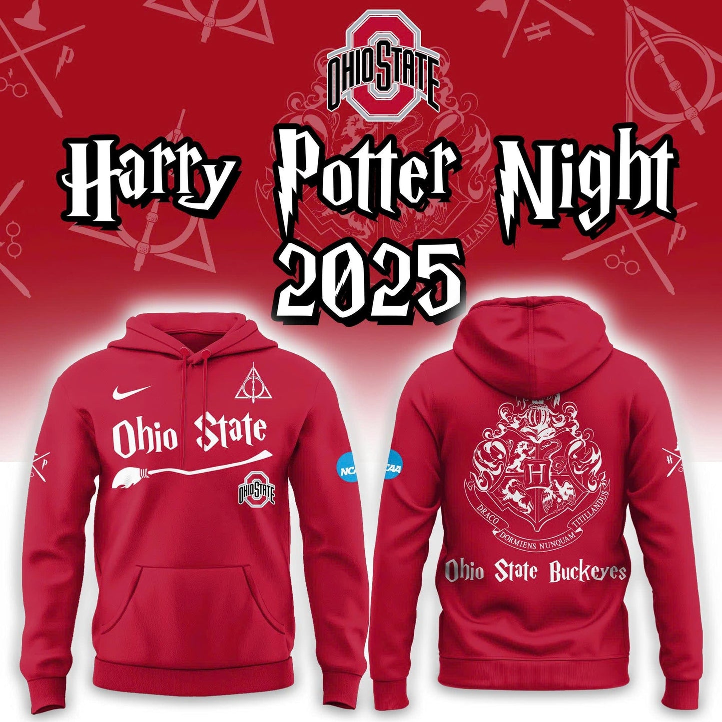 Limited Edition Ohio State Buckeyes x Harry Potter 2025 Hoodie