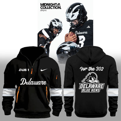 Delaware Fightin Midnight Collection Combo Zip 1/4 Hoodie