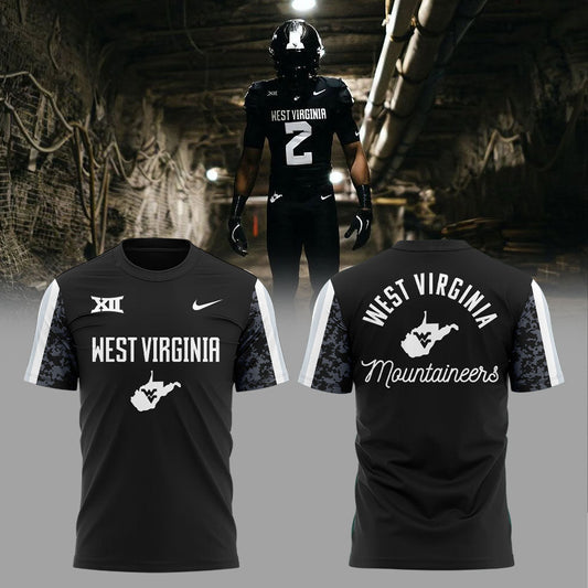 West Virginia Football Charcoal Black Suit 2025 Combo Shirt