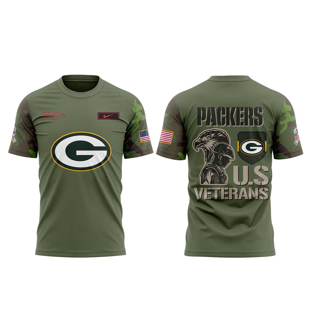 GB Packers Military Appreciation Legend 2025 Combo Shirt