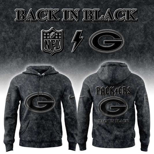 GB Packers Back in Black 2026 Combo Hoodie