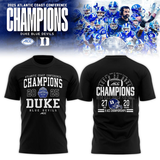 Duke Blue Devils 2025 ACC Football Champions T-shirt