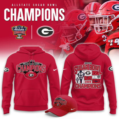 _Georgia Bulldogs 2026 Sugar Bowl Champions Limited Hoodie