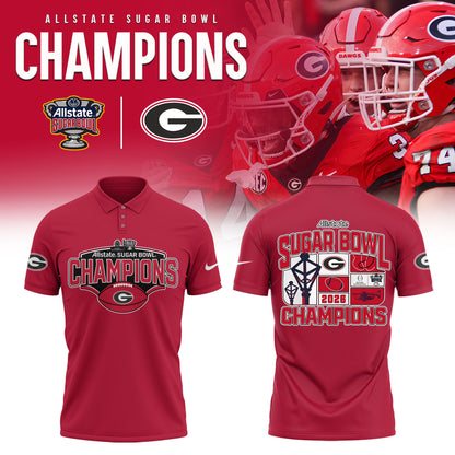 _Georgia Bulldogs 2026 Sugar Bowl Champions Limited Polo Shirt