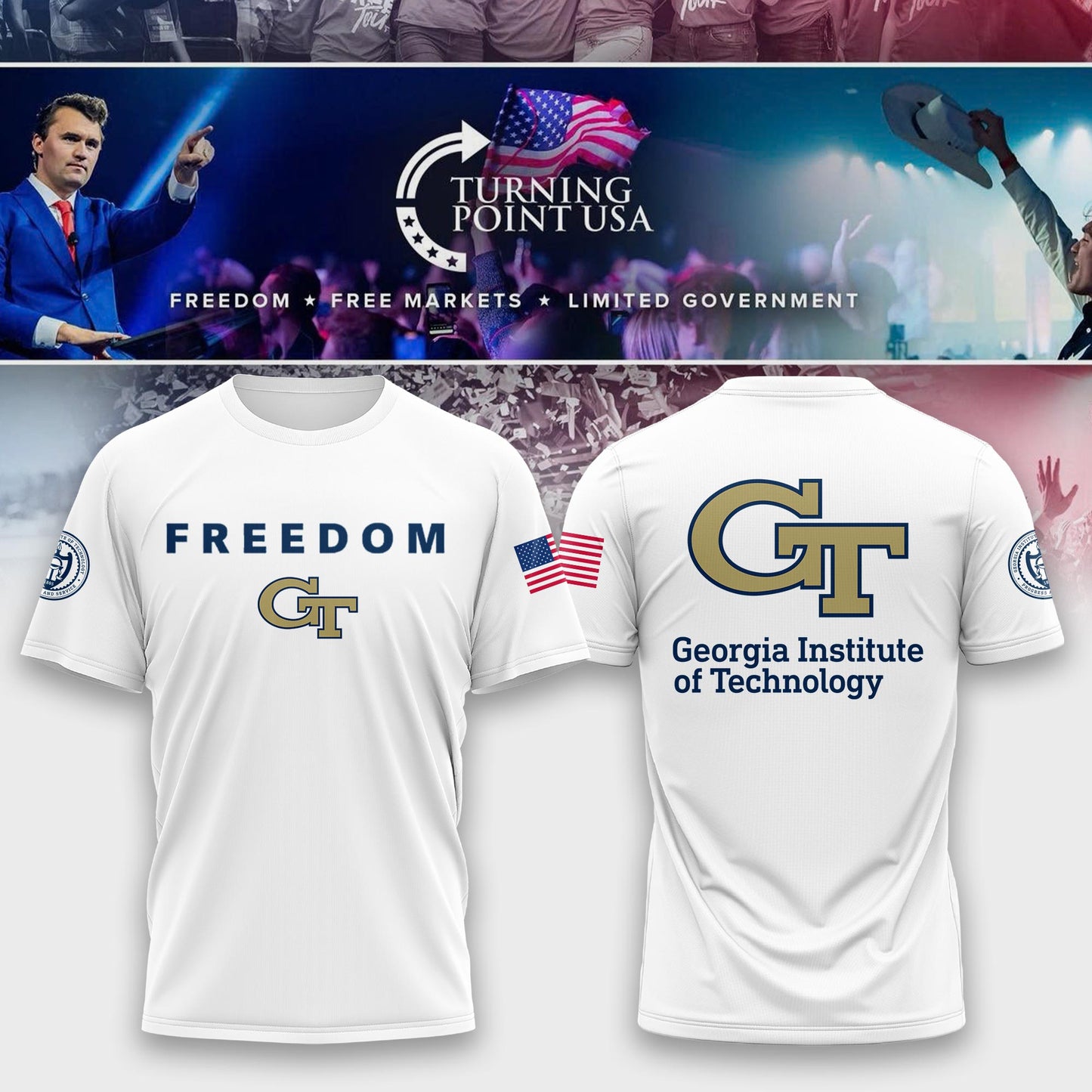 Georgia Tech Campus Freedom Tshirt