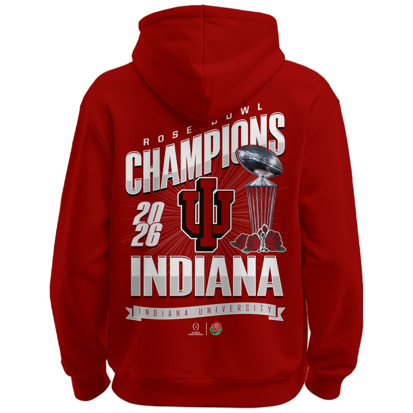Indiana Hoosiers Rose Bowl Champions Combo Hoodie