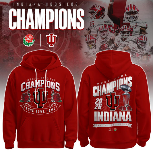 Indiana Hoosiers Rose Bowl Champions Combo Hoodie