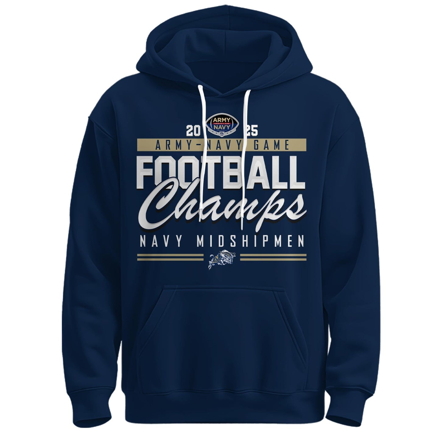 Navy Champions White Hoodie + Unisex Limited Style
