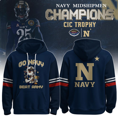 Navy Champions Cic Trophy Limited Edition Hoodie 2025