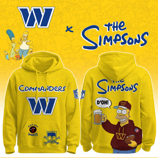 Commanders x The Simpsons Crossover Hoodie