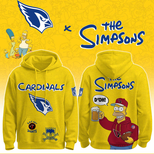 Cardinals x The Simpsons Crossover Hoodie