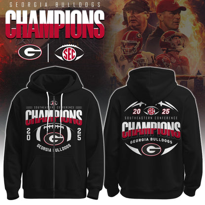 Georgia Champions Zip Hoodie Ver 1