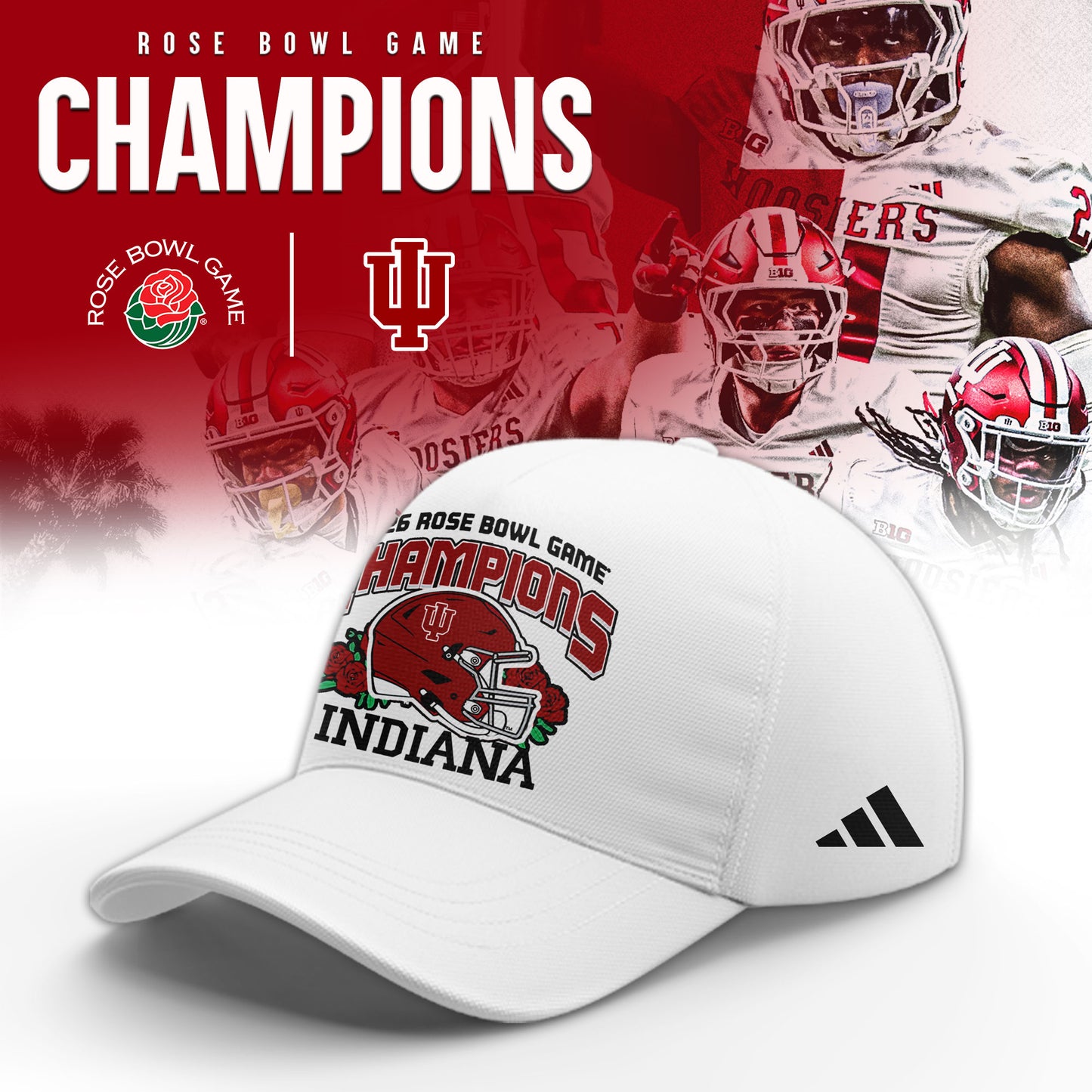 Indiana Hoosiers 2026 Rose Bowl Champions Limited Sweatshirt v2