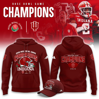 Indiana Hoosiers 2026 Rose Bowl Champions Limited Hoodie
