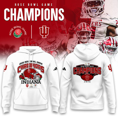 Indiana Hoosiers 2026 Rose Bowl Champions Limited Hoodie v2
