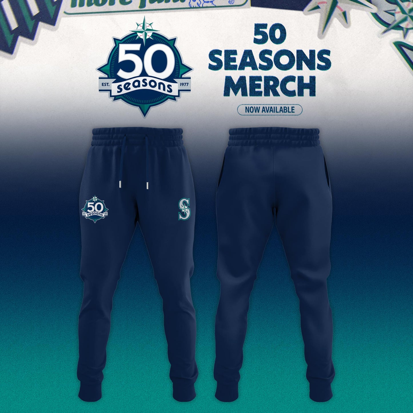 Seattle Mariners 50 Seasons Celebration Special Edition Jersey – White