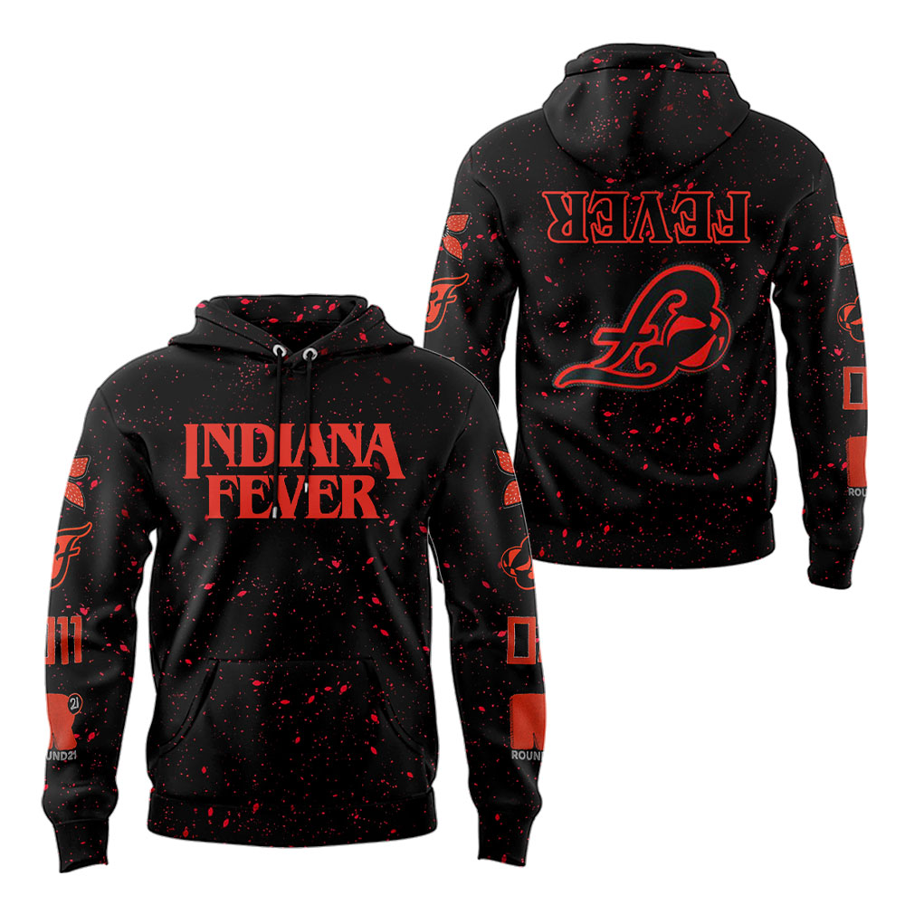 Indiana Fever x Stranger Things Rebel Swingman 2025 Hoodie