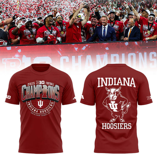 Indiana Football x BIG10 Champions 2025 TShirt