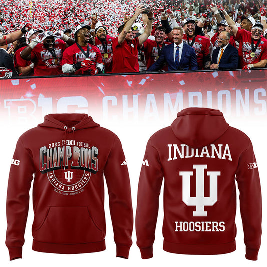 Indiana Football x BIG10 Champions 2025 Hoodie