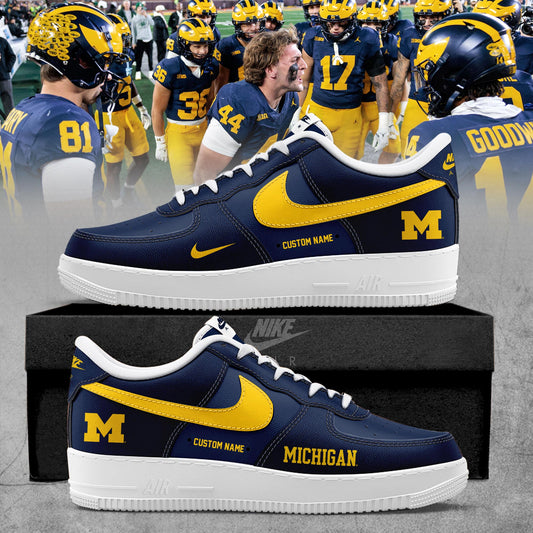 Michigan Wolverines Special Edition AF1 Sneakers