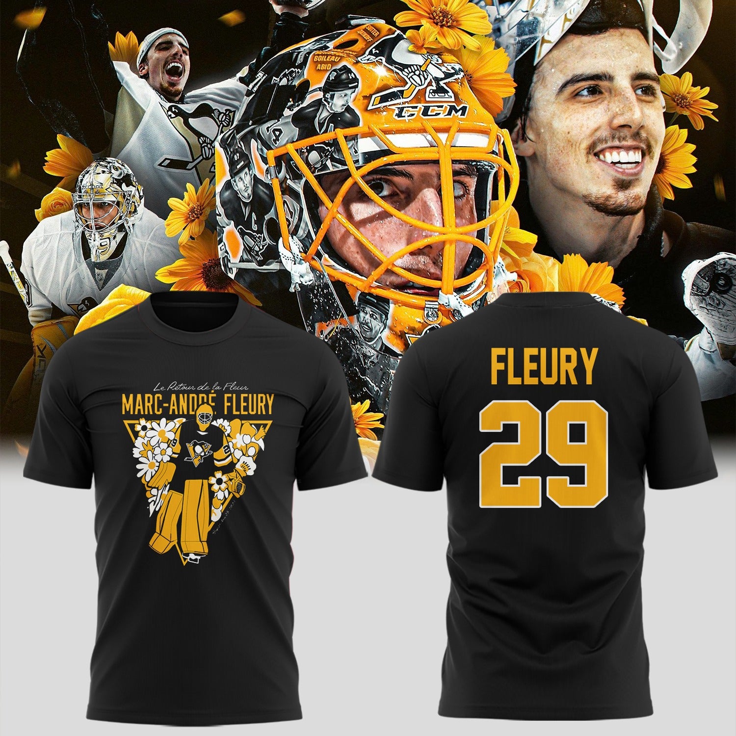 Limited Edition Pittsburgh Hockey Fleury Exclusive TShirt-ND09282502