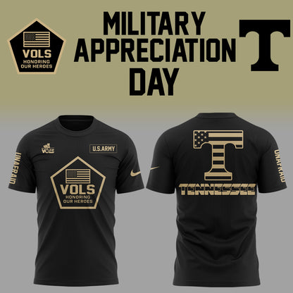 Limited Edition Tennessee x Military Appreciation Day 2025 TShirt