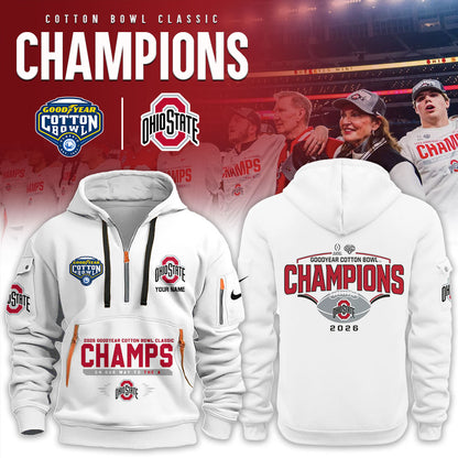 Ohio State Buckeyes 2026 Goodyear Cotton Bowl Champions Limited New Hoodie v2