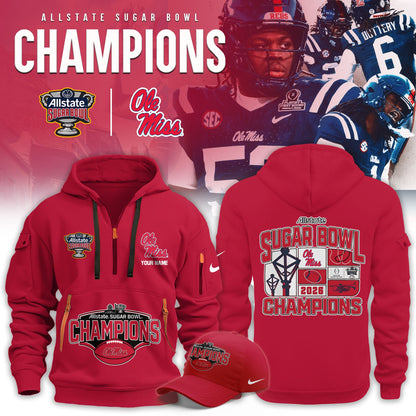Ole Miss Rebel 2026 AllState Sugar Bowl Champions Limited New Hoodie v2