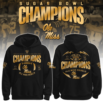 Ole Miss Rebels Football Sugar Bowl Champions Special Hoodie Limited Edition