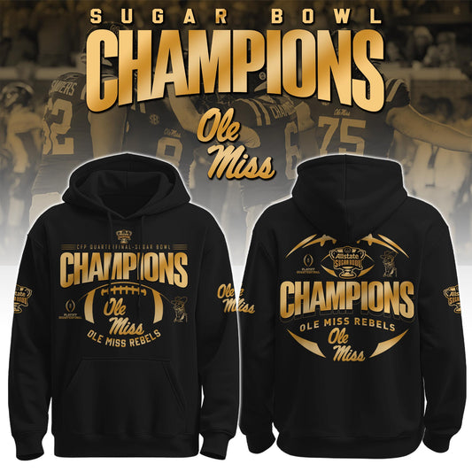 Ole Miss Rebels Football Sugar Bowl Champions Special Hoodie Limited Edition