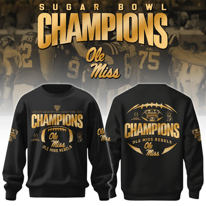 Ole Miss Rebels Football Sugar Bowl Champions Special Sweatshirt Limited Edition
