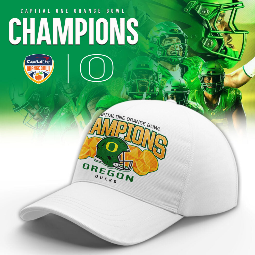 Oregon Ducks 2026 Orange Bowl Champions Limited New Hoodie v2