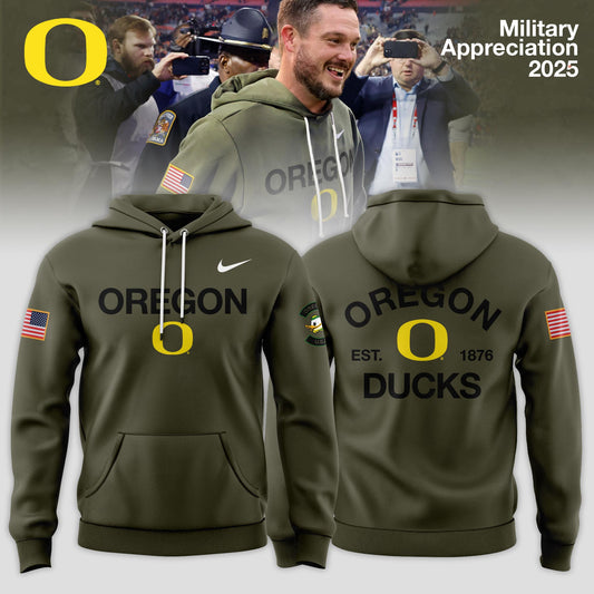 Oregon Ducks 2025 Military Appreciation Limited Edition Hoodie