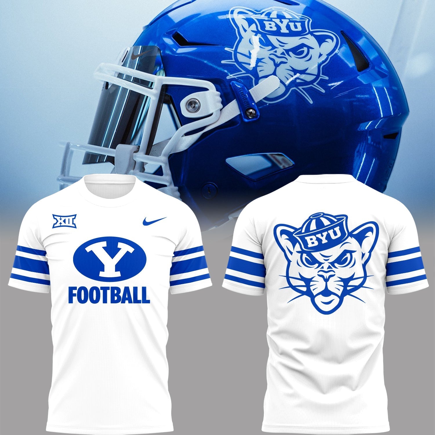 Limited Edition BYU New Lid Logo T-Shirt-PA102925003