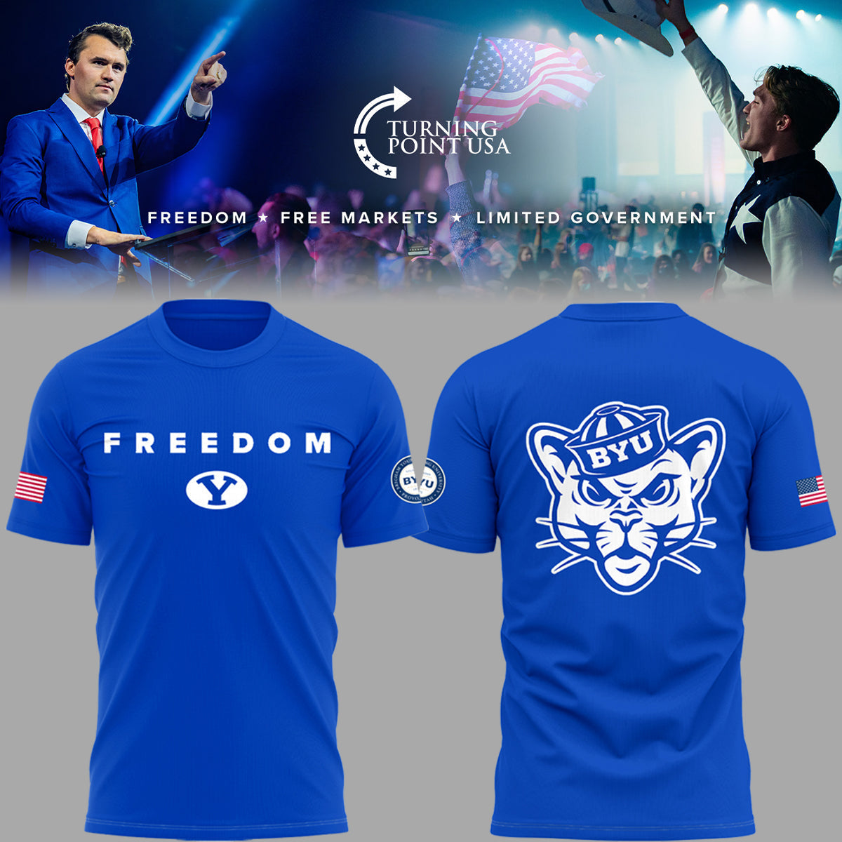 Limited Edition BYU Freedom T-Shirt-PA102925007