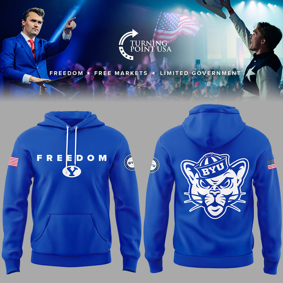 Limited Edition BYU Freedom Hoodie-PA102925008