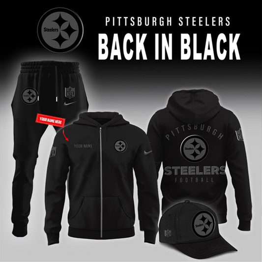 Pittsburgh Steelers 2026 Back In Black Limited Edition ZIP Hoodie