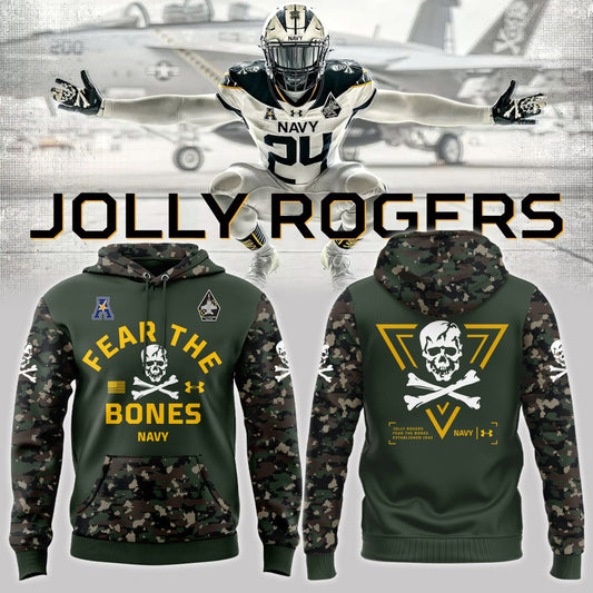 Navy FB 2024 Limited Veterans “Jolly Jogger” Camo Hoodie